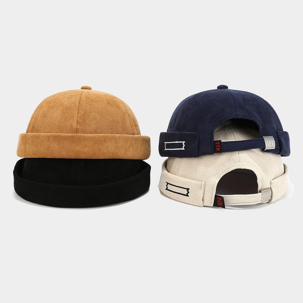 Весенние новые модные шляпы в стиле ретро для мужчин и женщин в стиле хип-хоп, однотонные японские шляпы для уличных танцев, простые шляпы без полей в стиле Тан.