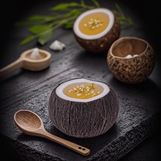 Realistic Coconut Silicone Mold for Chocolate Pudding DIY No-Bake Mousse Cake Baking Tool Simulated Coconut Milk Jelly Dessert Maker