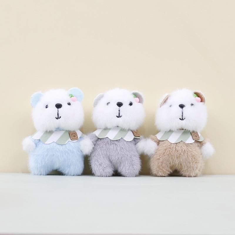 Cute Cartoon Plush Bear Keychain Charismatic Stuffed Animal For Bags And Keys