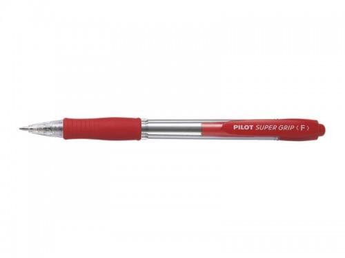 PILOT Super Grip Ballpoint Pen, Red