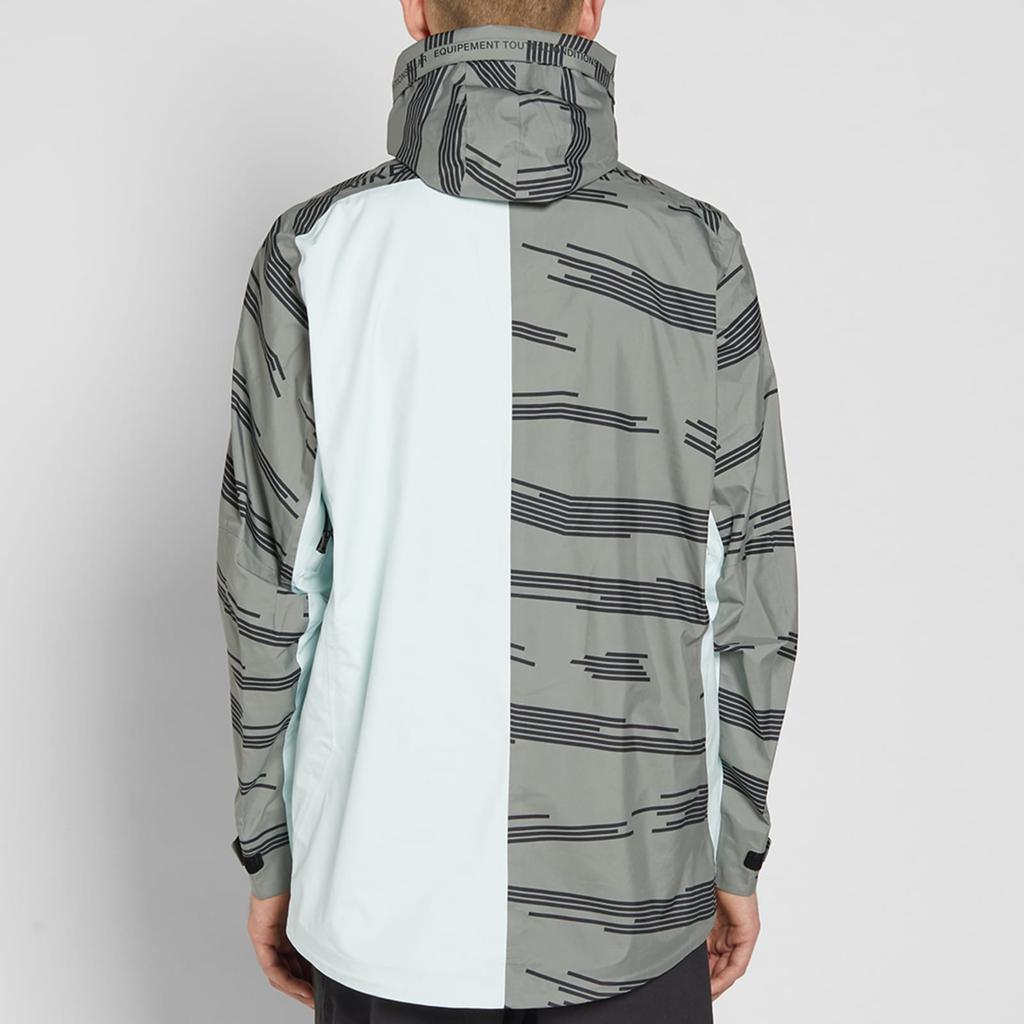 Nike ACG Альпийская куртка Полный принт Повседневная куртка с капюшоном и длинным рукавом Мужская куртка Черный 924075-004