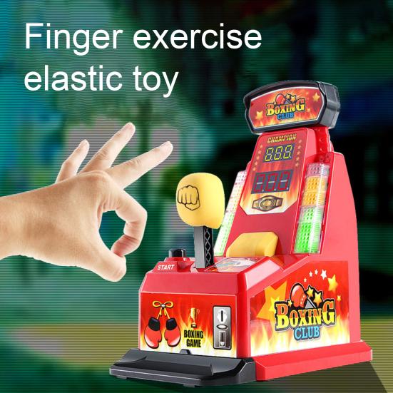 Finger Boxing Club Game Score Display Educational Stress Relief Multiplayer Competitive Kids Toddlers Finger Strength Training Desktop Boxing Machine