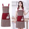 Cartoon Girl Women Kitchen Apron Wear Resistant Restaurant Uniform  Barber Carpenter Florist