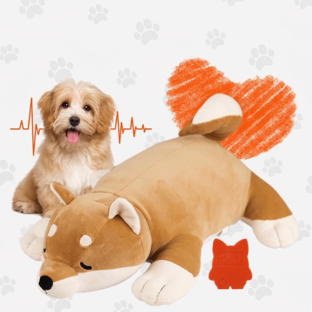 Comfortable Pet Heartbeat Plush Doll Soft Dog Anxiety Toy Creative Pet Calming Behavioral Toy Gift