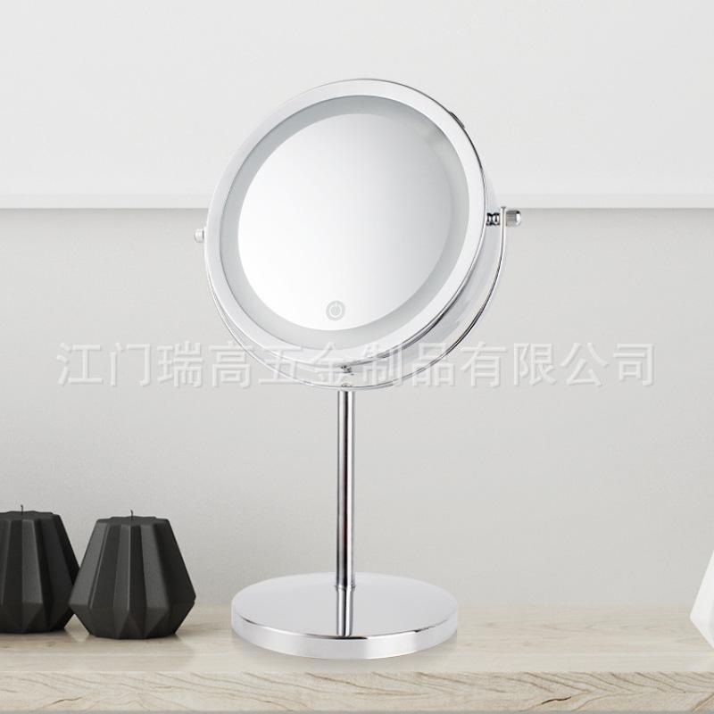 Зеркало Косметическое зеркало Настольное косметическое зеркало Двустороннее косметическое зеркало со светодиодной подсветкой