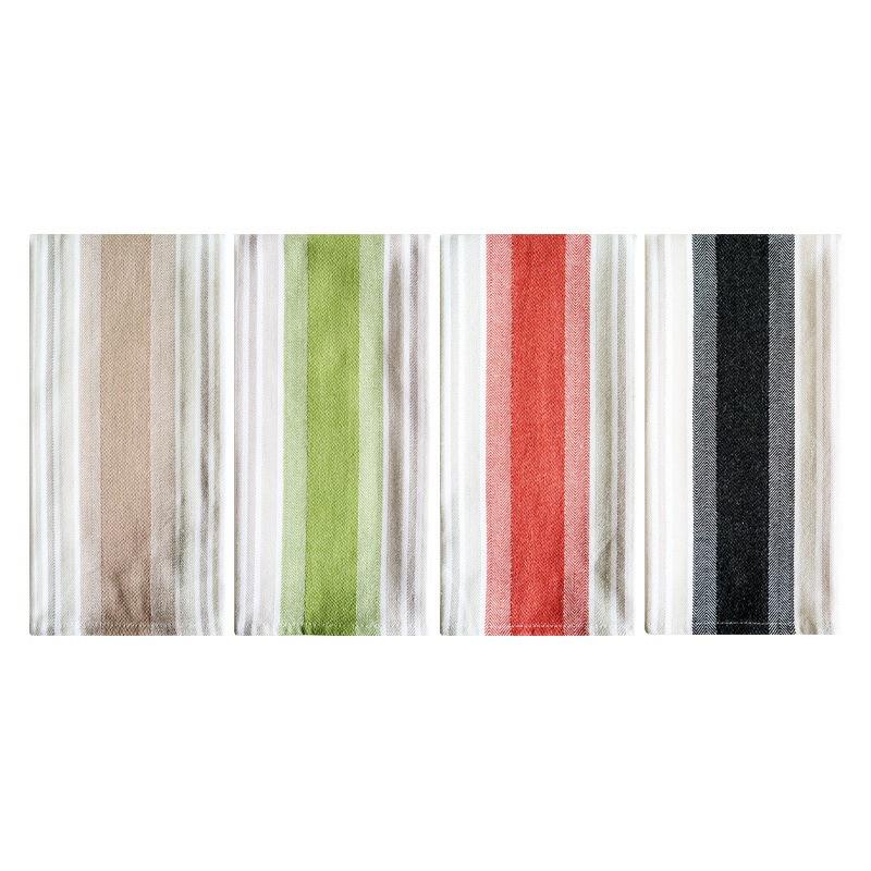 1Pc 45x65cm Woven Cotton Classic Striped Table Napkin Kitchen Tea Towel Scouring Pad Dishwashing Cloth