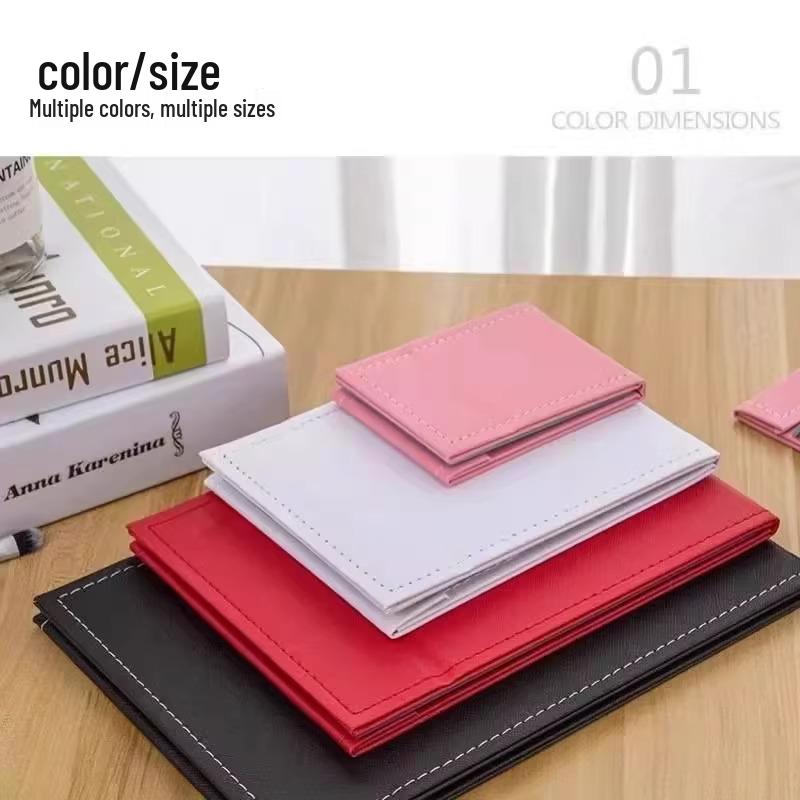 Portable Folding Makeup Mirror for Dorms: Compact for Women & Men, Desktop & Travel-Friendly