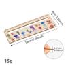 1 Piece Cute Cartoon Wood Straight Ruler Kawaii Tools Stationery Cartoon Drawing Christmas Gift Office School Measuring