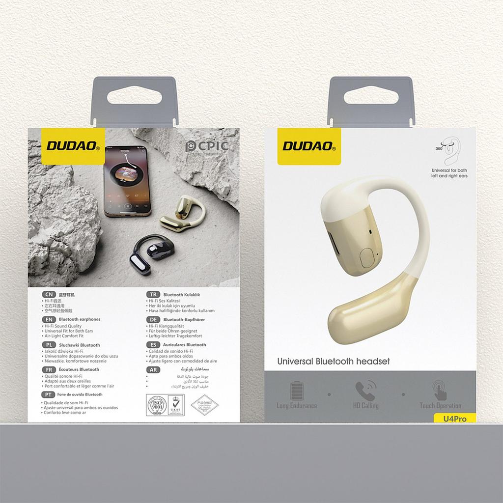 U4Pro Bluetooth Universal Binaural Headphone - Beige Gold