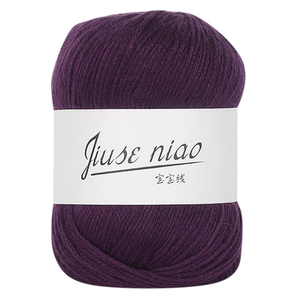 1шт 50г коренастый красочный ручной вязки детский молочный хлопок вязаный крючком трикотаж шерсть 