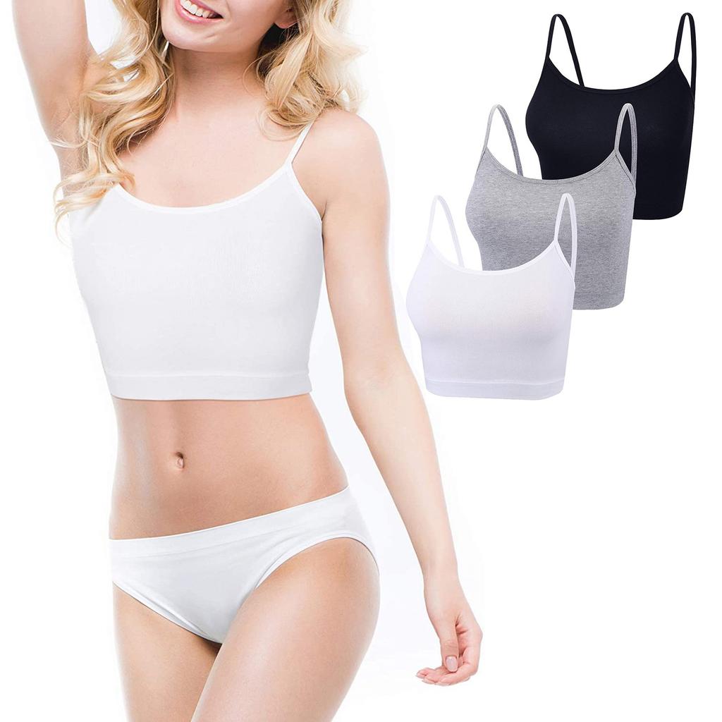 3шт женские майки летние без рукавов базовый топ-майка внутри