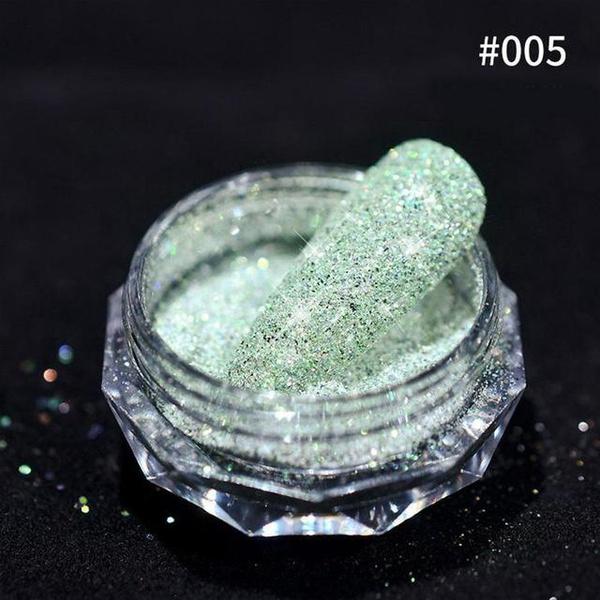 Reflective Glitter Nail Powder Sequins Sparkly Flash Crystal Pigment Dip Chrome Powder Nails DIY Dust Nail Supplies
