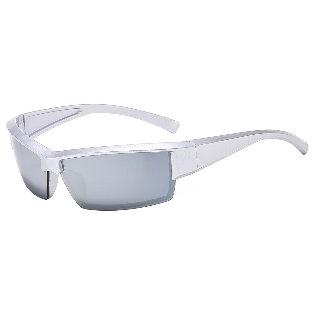 New Y2K Future Technology Sunglasses Cool Punk Style Hip Hop Glasses Men's Women's Personalized Concave Shaped