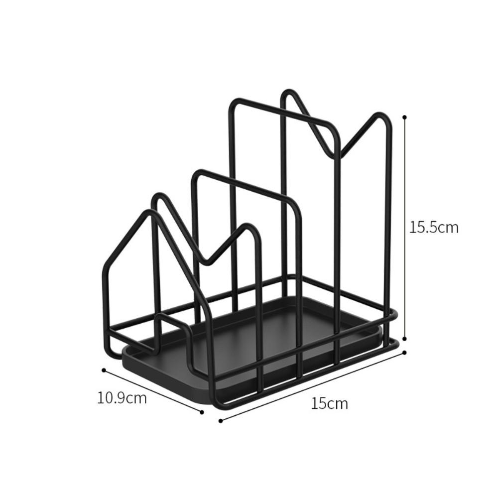 Multi Layer Kitchen Storage Rack Hollow Design Cutting Board Holder New Pan Lid Organizer  Kitchen