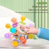 Infant Educational Puzzle & Teething Manhattan Atom Ball - Soothing Grip Toy for Babies
