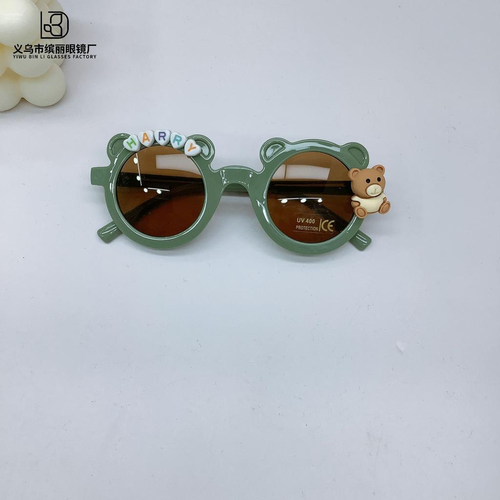 Travel Sunscreen And Uv Protection Diy Bear Cute Sunglasses Trendy Baby Sunglasses