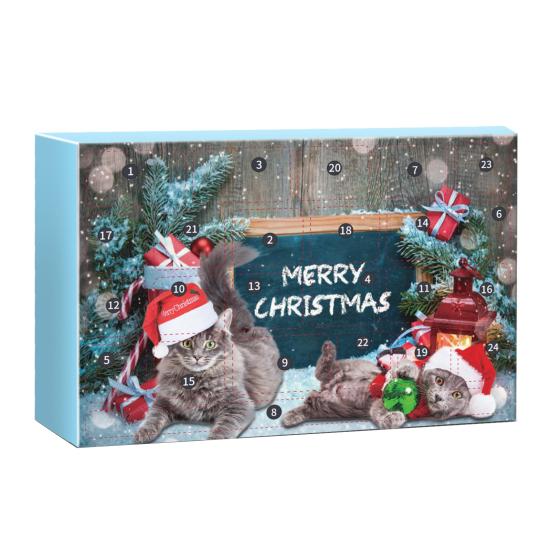 Cat Advent Calendar Interactive Cat Toys Plush Mouse Assorted Balls Wand Set 24 Days