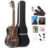 Batking 26-inch All Blackwood Tenor Acoustic-Electric Ukulele with Truss Rod, EQ, Gig Bag, Strap, Nylon String, Electric Tuner, Pick, and Shaker