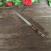 Palillos Chinos 23 Cm 1 Pair Chinese Portable Chopsticks Stainless Steel Chopsticks Food Sticks