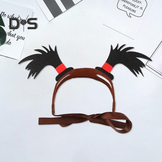 Halloween Dog Hairband Pet Cosplay Party Hair Hoop Dress-up Costume Accessories Funny Headband for Cats Dogs Parties Photoshoots Festivals