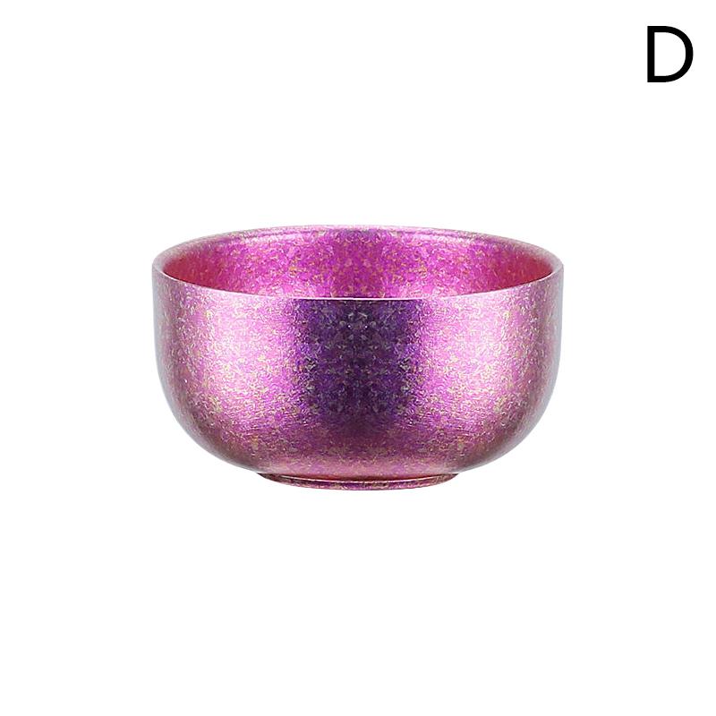 Титановая чашка Чистый титановый чайный набор для кемпинга на открытом воздухе Портативный чайный набор Портативный для хранения дома Двухслойная антиожоговая чайная чаша