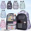 Модный мультяшный школьный рюкзак для начальной школы, женский, милый, большой вместимости, с функцией снижения нагрузки, прочный