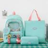 Three-Piece Backpack Set Female Middle School Student Computer Backpack Girls Schoolbag