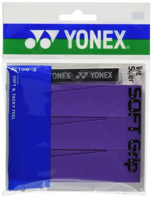 YONEX Теннисная обмотка мокрая супермягкая мокрая темно-фиолетовая AC1363 Лента, Обмотка, Мягкая, Амортизирующая, (240),
