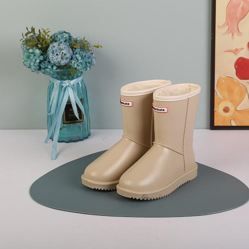 Корейская мода новые водонепроницаемые детские зимние ботинки зимние теплые ботинки из овечьей шерсти для мальчиков и девочек