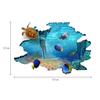 3D Море Подводный Мир Рыба Черепаха Наклейки На Стену Комнаты Стены Наклейки На Пол