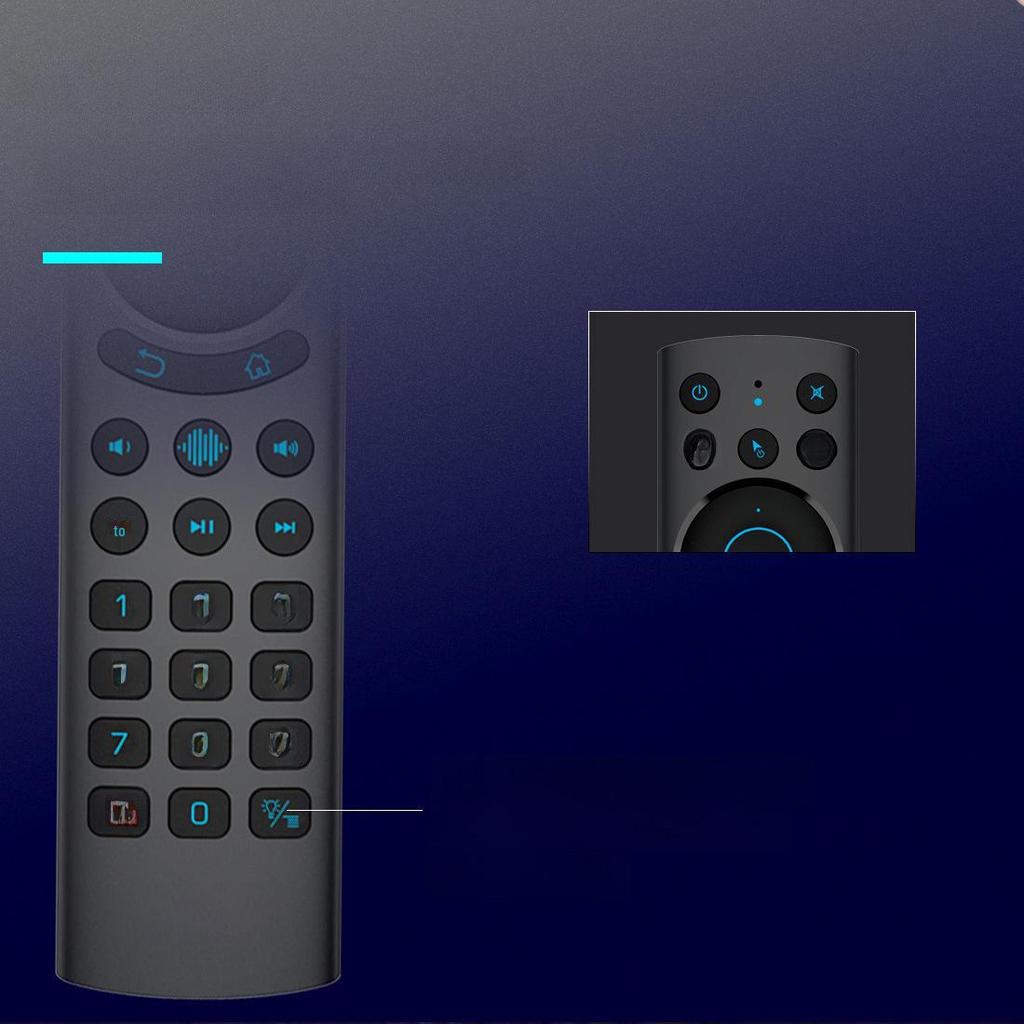 Bluetooth-пульт ДУ с подсветкой, голосовым управлением и Air Mouse