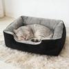 Теплая лежанка для питомцев Маленькие и средние собаки Кошки Зимняя с флисовой подкладкой Уютное гнездо Напольная подушка для дивана