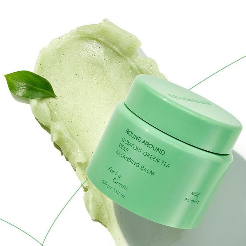 ROUND A'ROUND Комфортный бальзам для глубокого очищения с зеленым чаем 100г