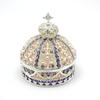 Enamel Craft Alloy Crown Jewelry Box European and American Wedding Ring Storage Box Ornament Wedding Decoration Ornament