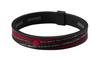 Браслет Phiten RAKUWA Браслет S Силиконовый Slash Line Glitter Type 15 см Черный/Красный
