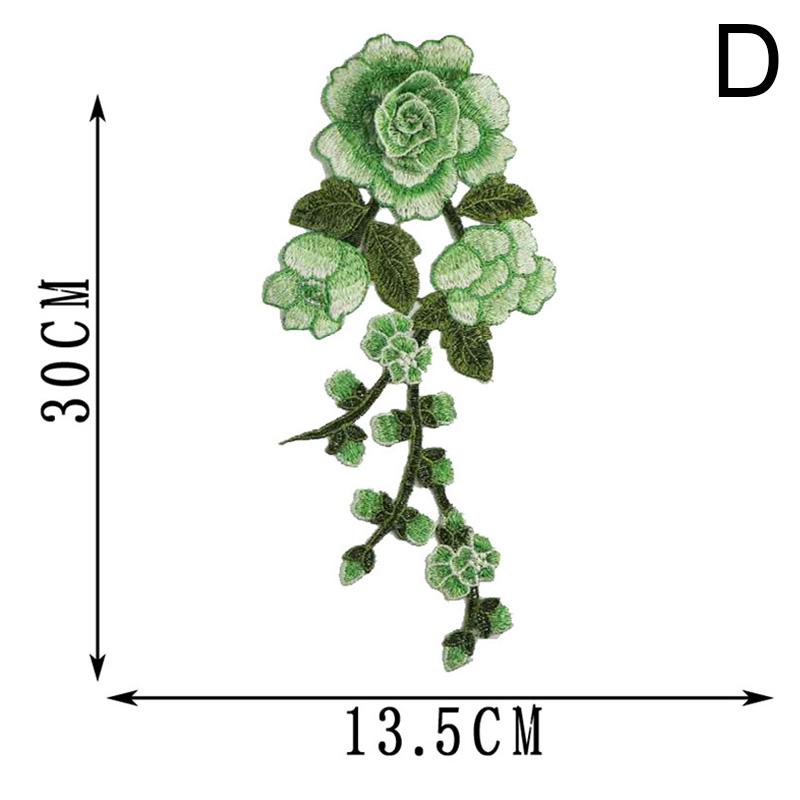 Вышитый DIY Декор Аппликация Патч Роза Швейные принадлежности