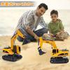 Huang Yem Радиоуправляемая машина с беспроводной перезаряжаемой строительной игрушкой для мальчиков и подарок Песочный сплав Строительный экскаватор, 5-канальное радиоуправление