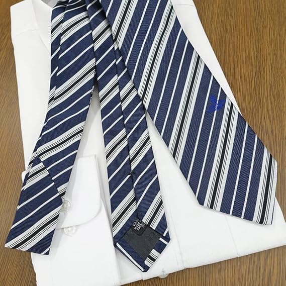 Brand Vivienne Westwood Necktie VW133 [Vivienne Westwood] Necktie, (8.5cm width) Navy/Silver [Used]