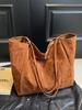 2025 Women's Large Capacity Suede Tote: Versatile Autumn/Winter Crossbody & Commuter Shoulder Bag