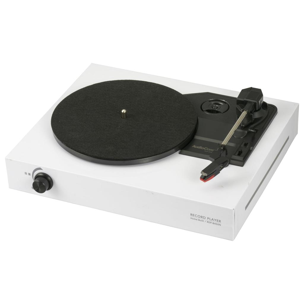 Ohm Electric AudioComm Record Player DIY Assembly Type Turntable Record Player Homemade Handmade Easy Assembly Cueing Lever Included Cue Lever Stereo