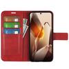 For OnePlus 13 Stand Case Anti-Scratch Calf Texture Leather Phone Cover