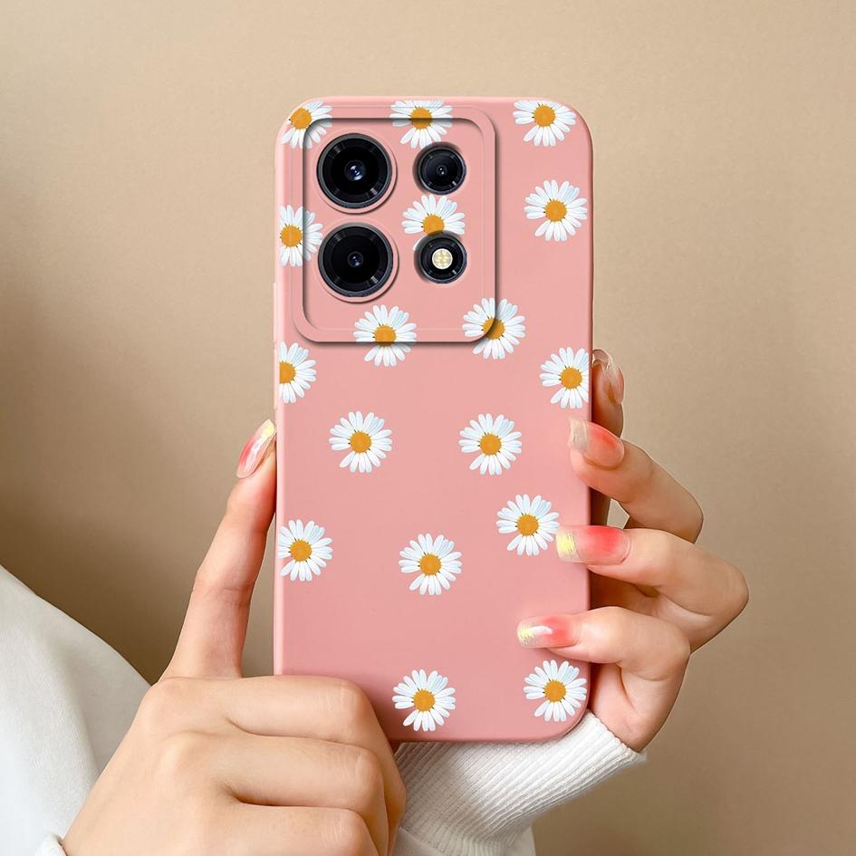 Чехол для Itel S23 Plus A60s A05S Infinix Hot 30 Play 30i Tecno Pova 4 5 Pro, чехол с бабочкой и подсолнухом, матовый квадратный мягкий силиконовый противоударный бампер