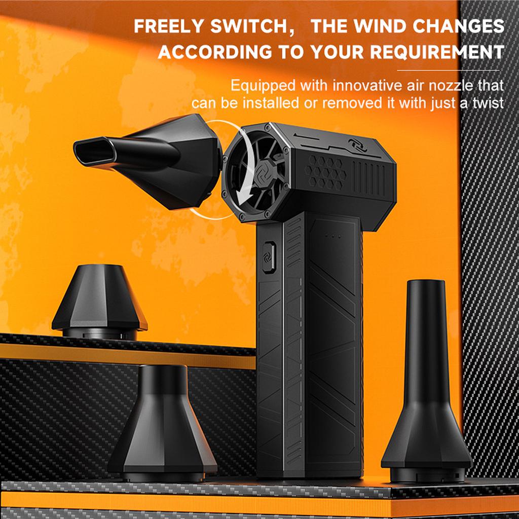 Ручной воздуходув Турбовентилятор Высокоскоростной Аккумуляторный Реактивный вентилятор Бесщеточный двигатель 110000 об/мин Сушилка для автомобиля