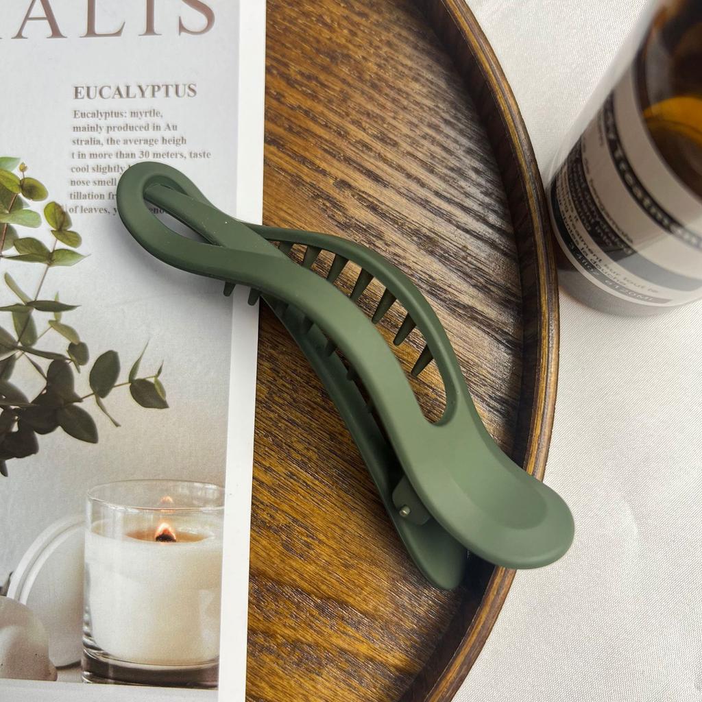 Винтажная матовая заколка для волос для женщин, модная, с индивидуальностью, с градиентным контрастом, заколка-уточка, аксессуары для волос для девочек на каждый день