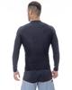 High neck long sleeve logo rash guard