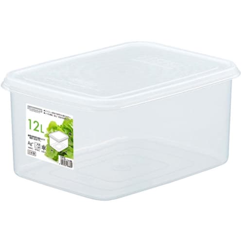 Iwasaki Industries Antibacterial and Stain-Resistant Storage Container, Jumbo Case, Large, Deep, 12L, B-888 KB, Made in Japan