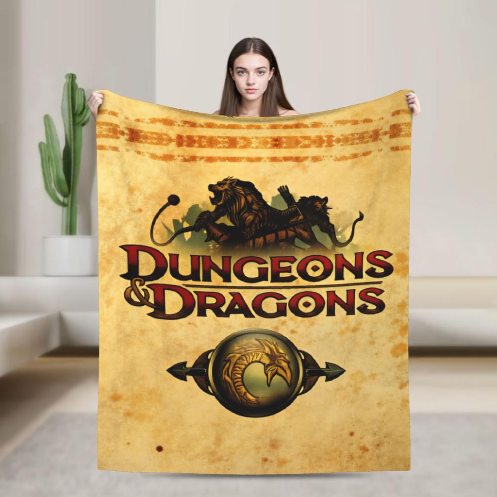 Dungeons & Dragons Теплые Мягкие Одеяла Студенческие Плюшевое Покрывало с Принтом Диван Кресло Фланелевое Покрывало Покрывало для Диван-кровати
