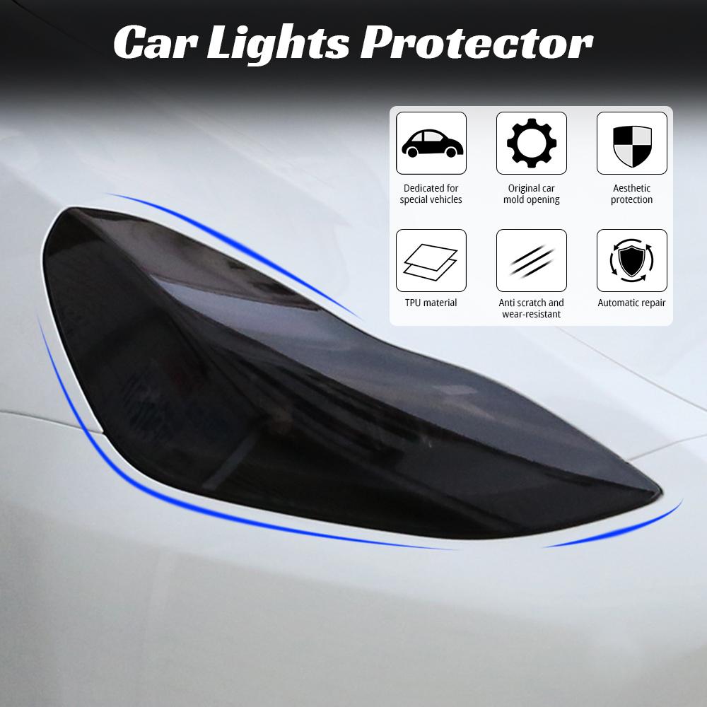 For Tesla Model Y 2019-2023 High Quality TPU Protective Film Lamp Protector For Headlight Fog Rear Tail Lights