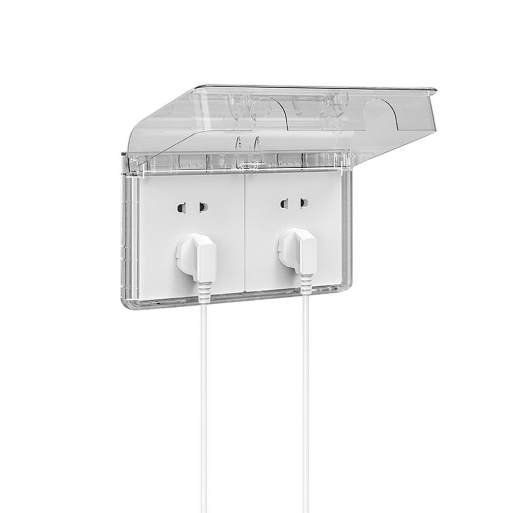 Self-Adhesive Electric Plug Cover Waterproof Plug Box Durable Switch Protective Cover  for Home