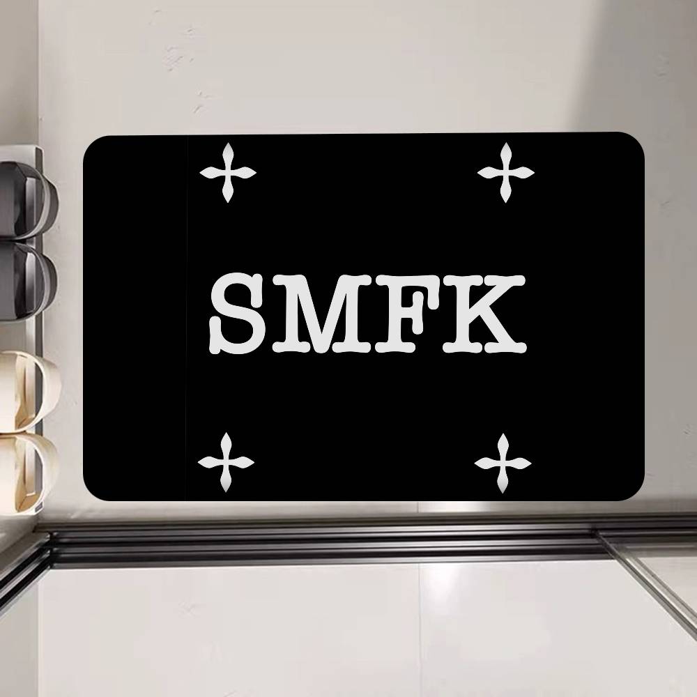Fashion SMFK Entrance Door Mat Washable Non-Slip Living Room Sofa Chairs Area Mat Kitchen Welcome Doormat